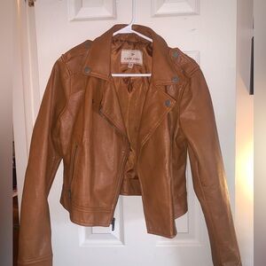 Cropped Leather Jacket